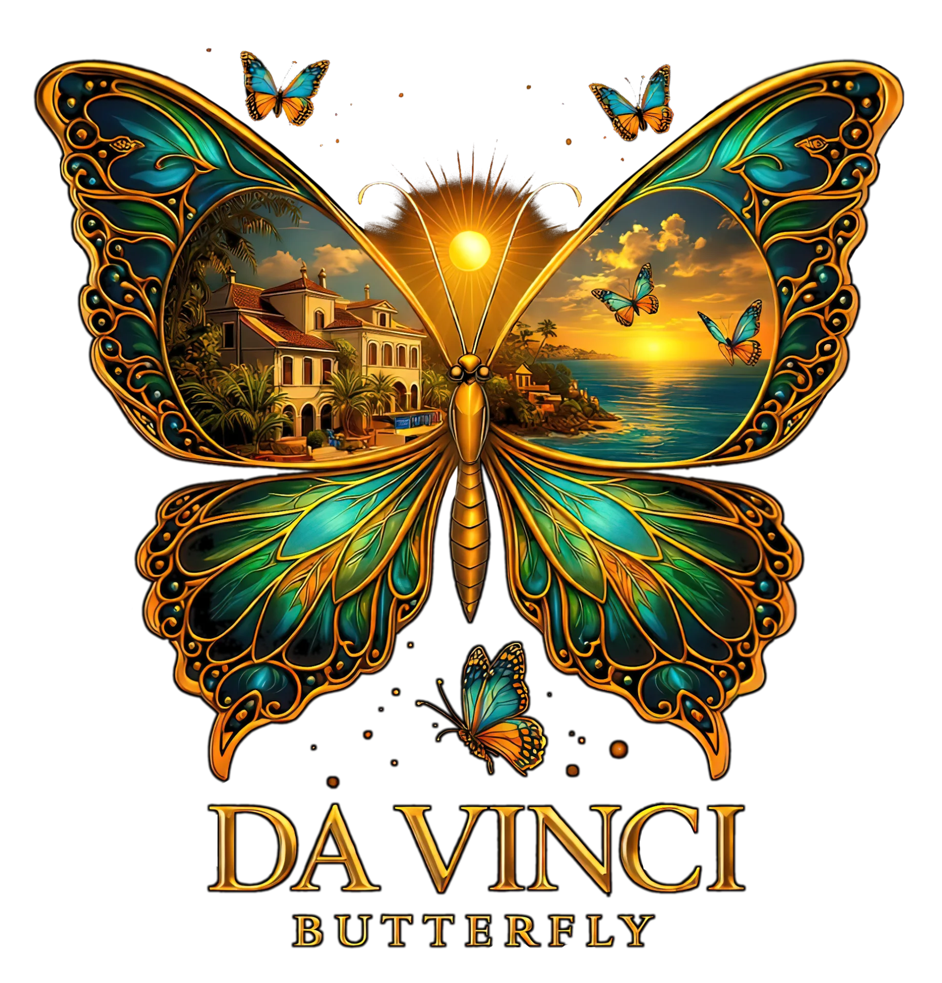 Da Vinci Butterfly Logo – Neubauprojekt Immobilien Nordzypern in Tatlisu - Gazimağusa